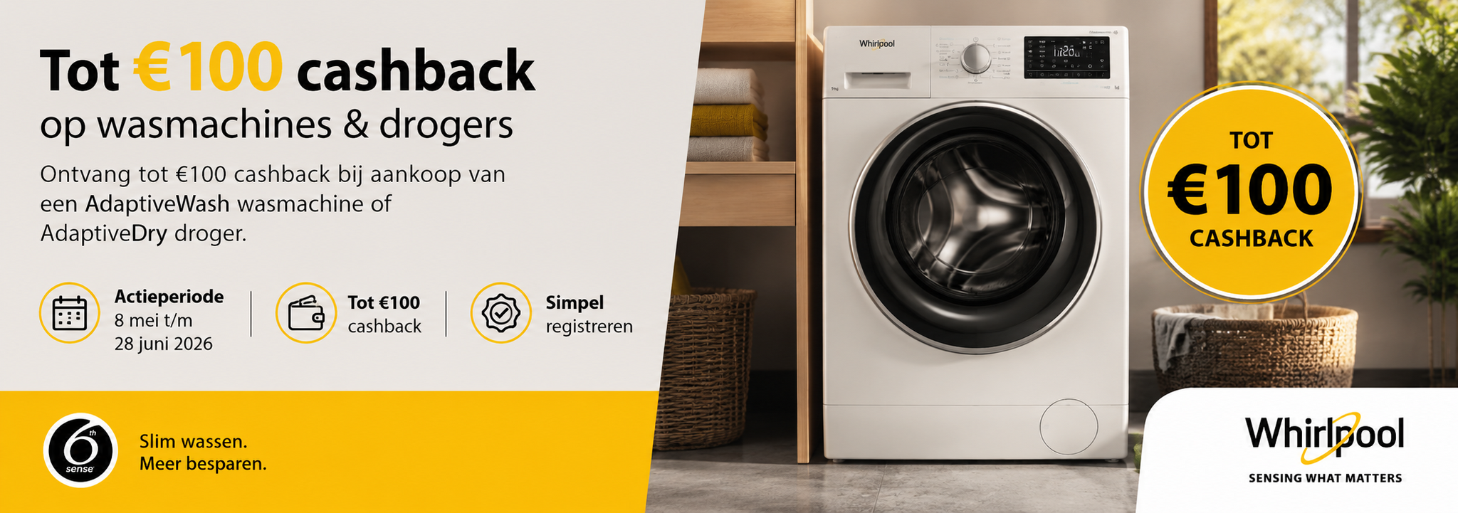 Whirlpool cashback actie