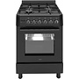 Wiggo WO-E609R(BB) Serie 9 gasfornuis 60 cm Zwart
