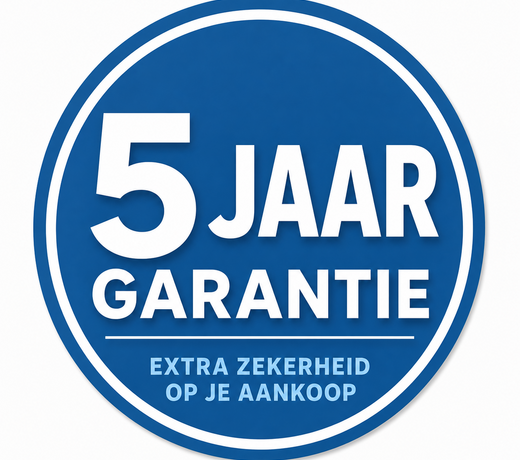 5 jaar garantie op witgoed en keukenapparatuur