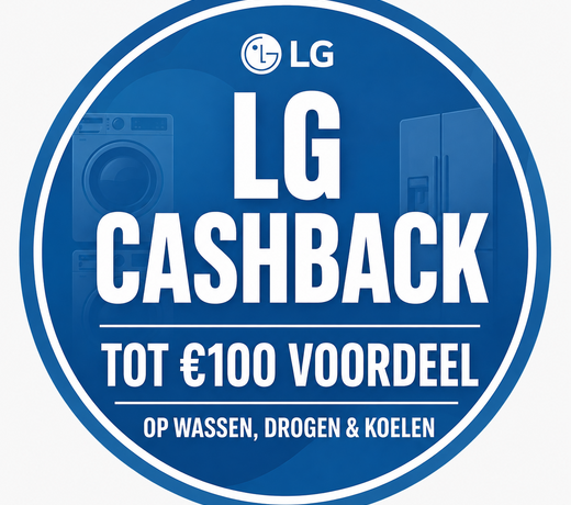 LG actie tot €100 cashback