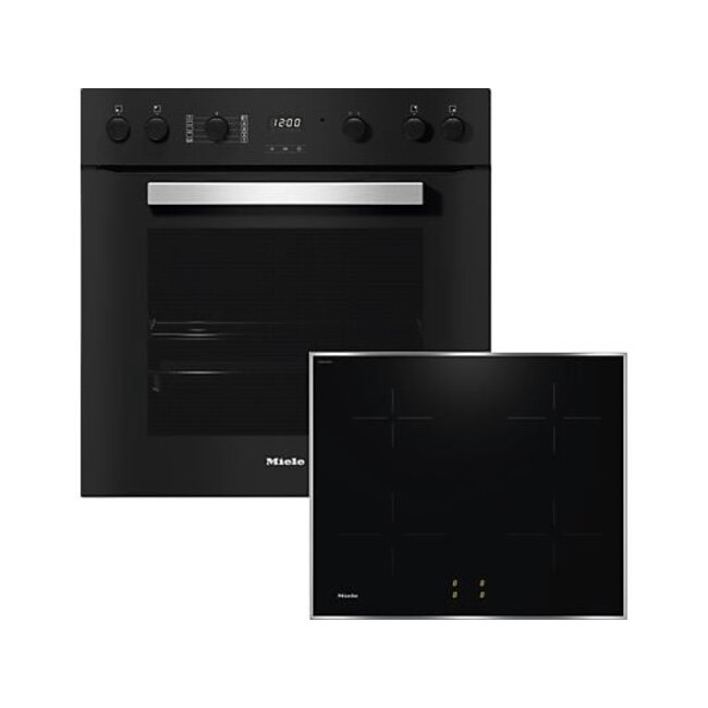 Miele TwinSet Comfort | Inbouw ovenset | Inbouw fornuis | Inductie | Zwart