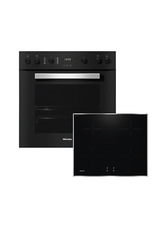 Miele TwinSet Comfort | Inbouw ovenset | Inbouw fornuis | Inductie | Zwart