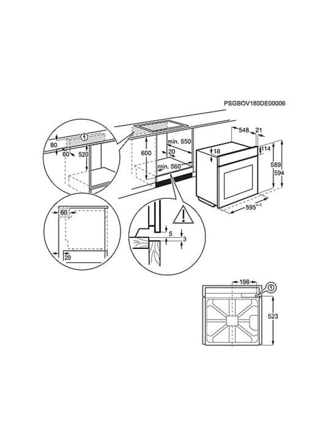 AEG OO10HSM | Inbouwoven set | Inbouw fornuis