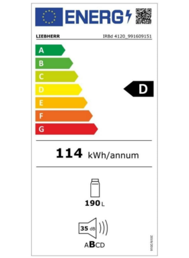 Liebherr IRBD 4120-20 | Inbouw koelkast | 122 cm | Deur op deur