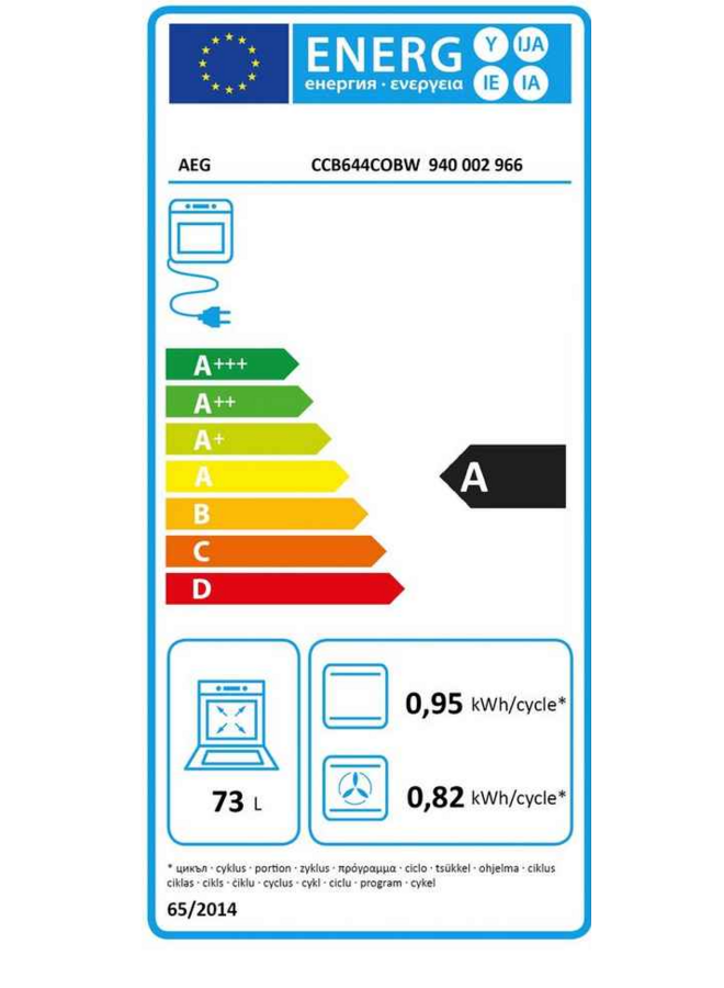 AEG CCB644COBW | Keramisch fornuis | Wit | 60 cm
