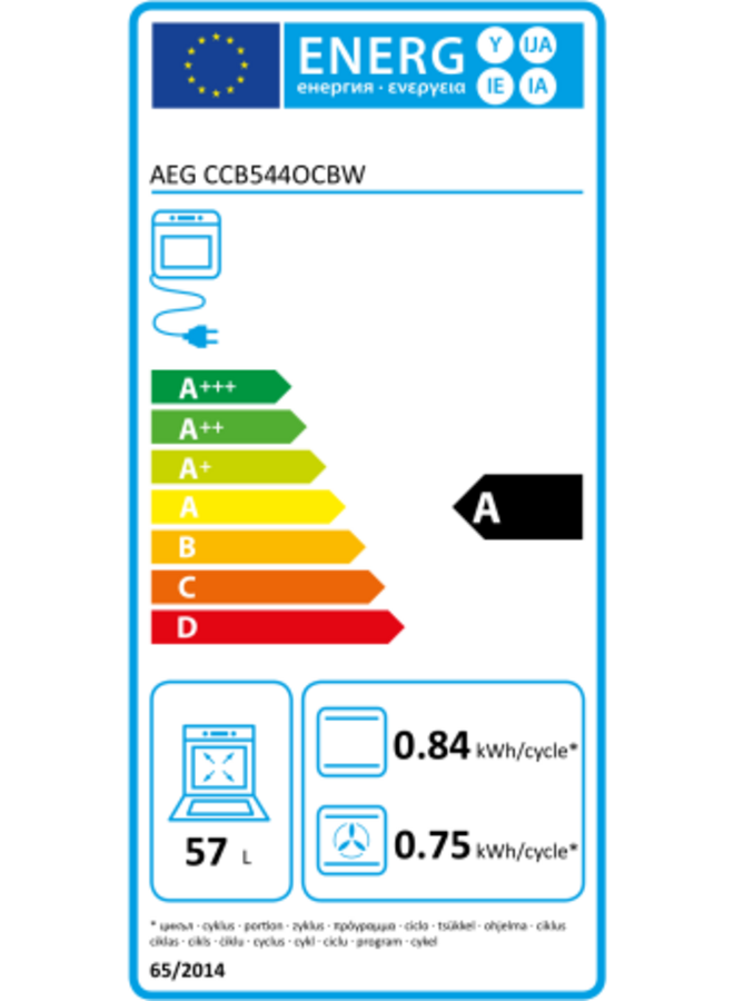 AEG CCB5442CBW | Keramisch fornuis | 50 cm