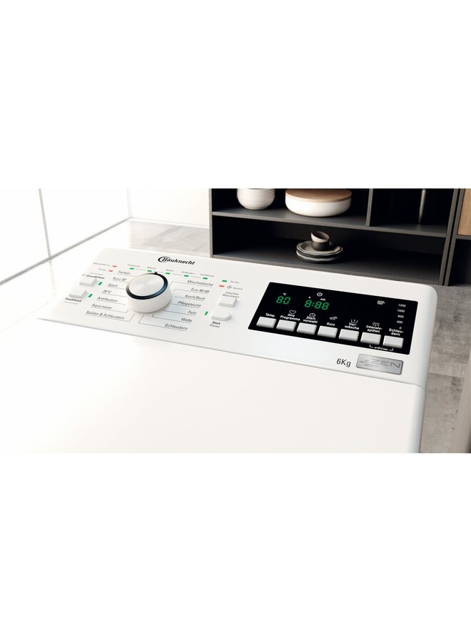 Bauknecht WMT Star 6ZB | Bovenlader wasmachine | Zen | B label