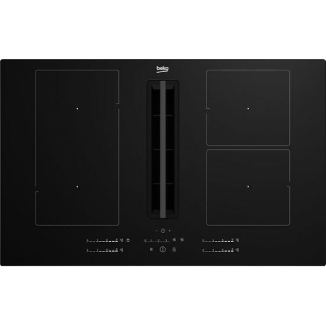 Beko HIXI84700UF | Inductie kookplaat met afzuiging | 80 cm