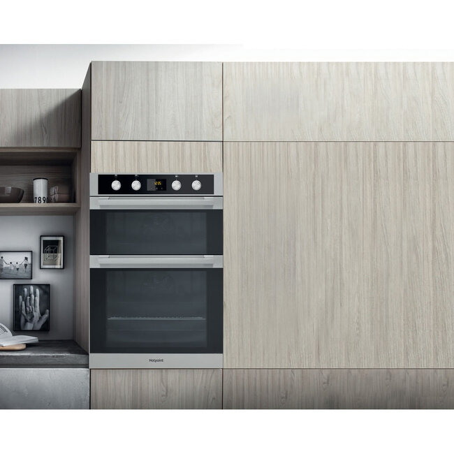 Hotpoint ( Bauknecht ) Hotpoint DKD5 841 J C IX Inbouw Dubbele Oven RVS | 112 Liter | Multifunctioneel