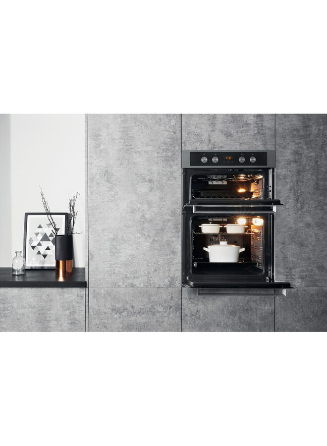 Hotpoint DKD5 841 J C IX Inbouw Dubbele Oven RVS | 112 Liter | Multifunctioneel