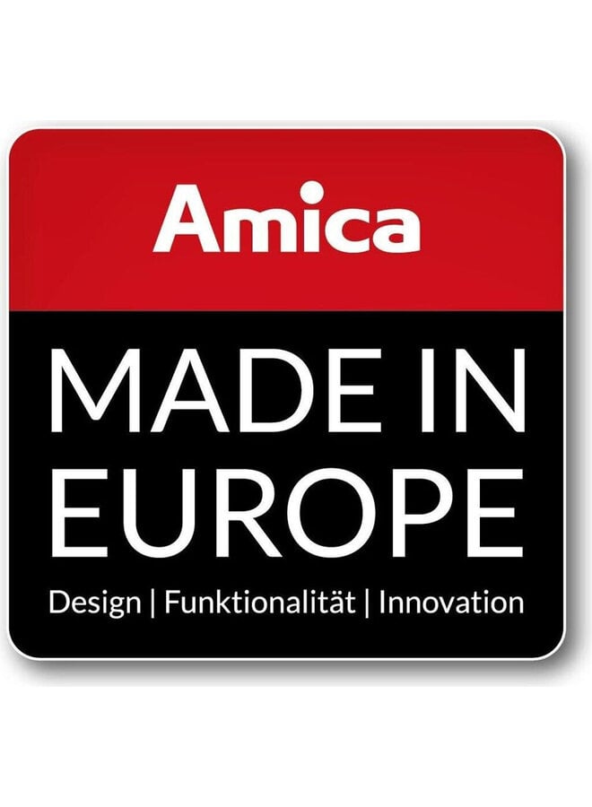 Amica SHC 903 001 E | Keramisch fornuis | 50 cm | RVS