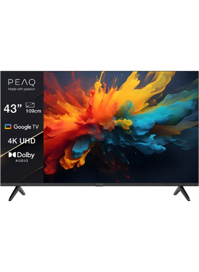 PEAQ PTV 43GU-5024T | 43 inch | Google UHD TV
