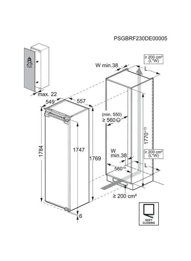 AEG TB7NA181EC | Inbouw vriezer | 178 cm | Nofrost