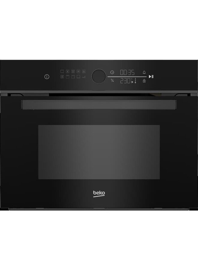 Beko BBCW13400DX | Inbouw oven met magetron | 45 cm | Zwart