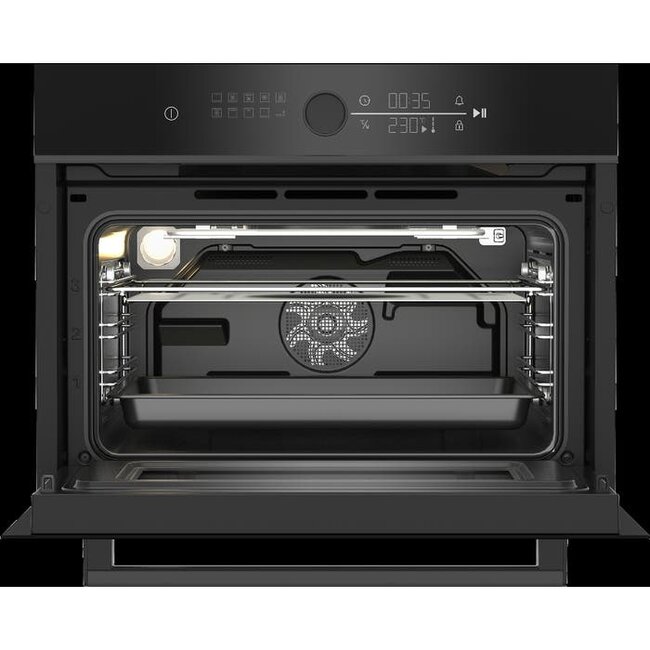 Beko BBCW13400DX | Inbouw oven met magetron | 45 cm | Zwart