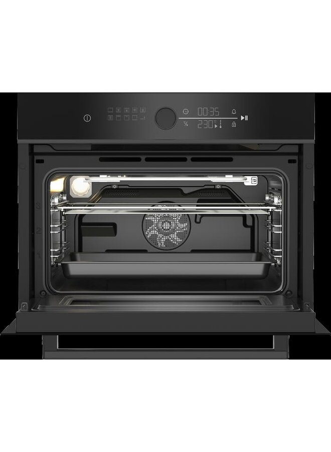 Beko BBCW13400DX | Inbouw oven met magetron | 45 cm | Zwart