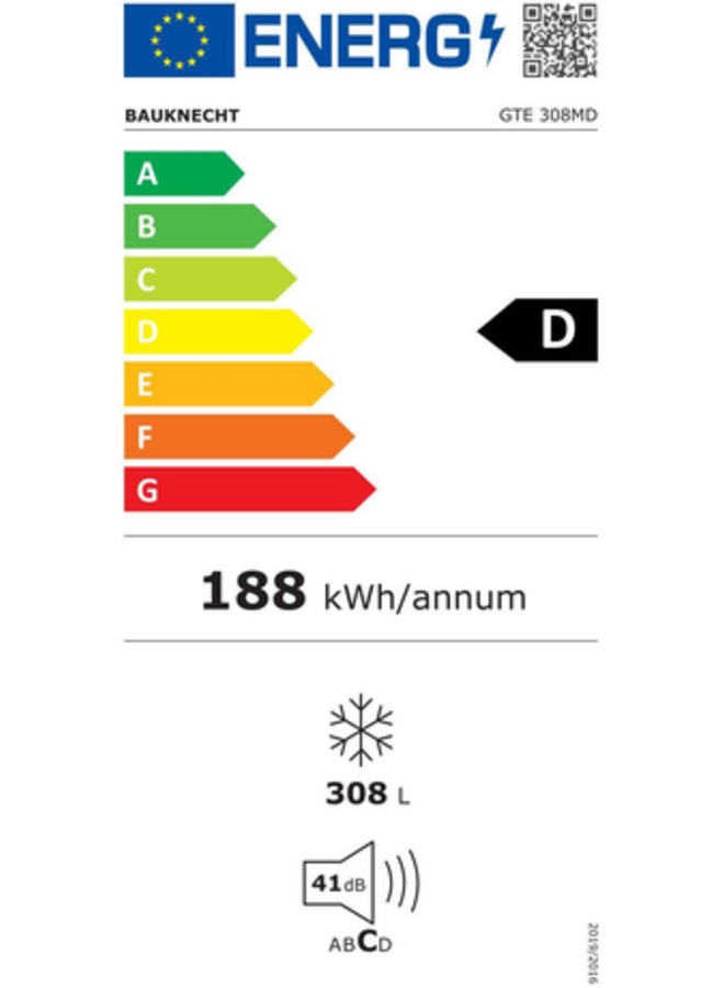 Bauknecht GTE308MD | Vrieskist | 308 Ltr