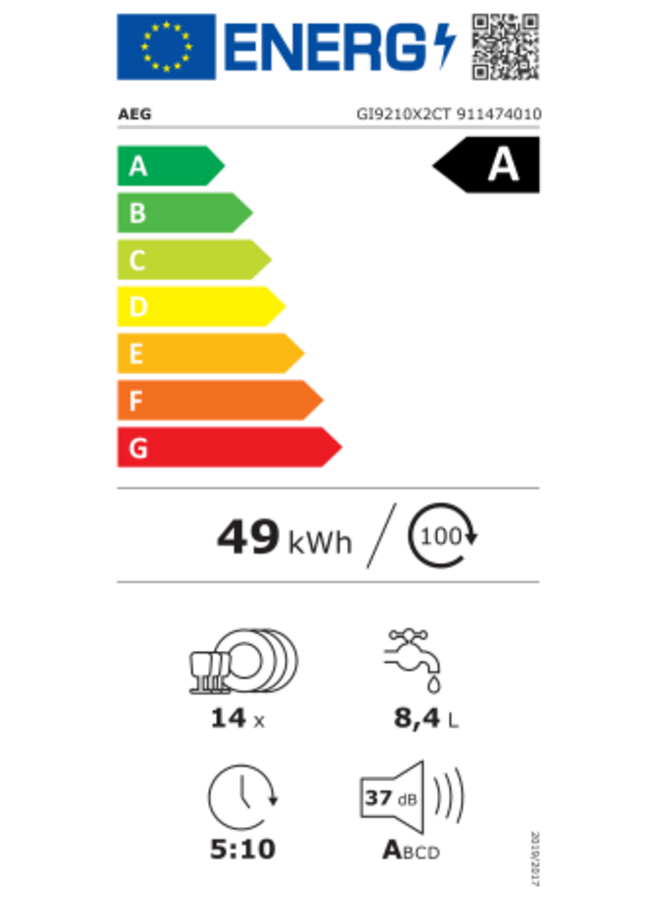 AEG GI9210X2CT | Inbouw vaatwasser | A | 9000 serie