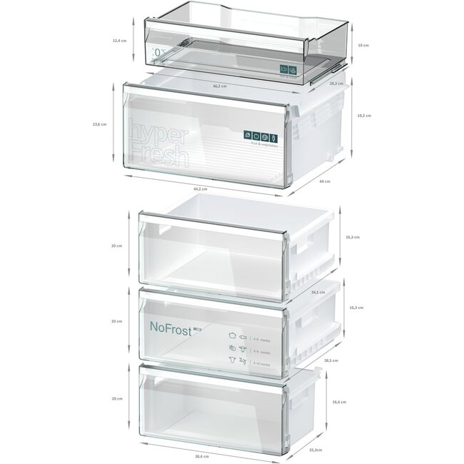 Siemens KG36NVICG | Koelvriescombinatie | Nofrost | C | RVS