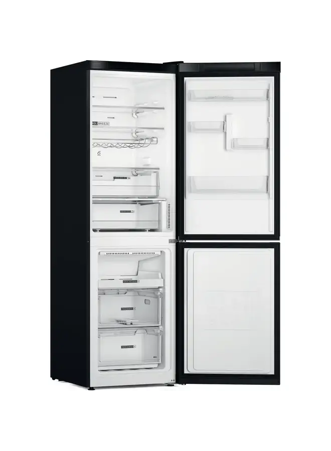 Whirlpool  W7X 82O K | Koelvriescombinatie | Zwart