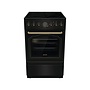 Gorenje GECS5B70CLB | Keramisch fornuis | Zwart Retro