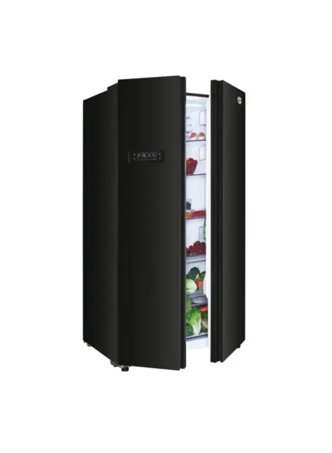 Hoover HHSBSO 6174B | Amerikaanse koelkast | Zwart