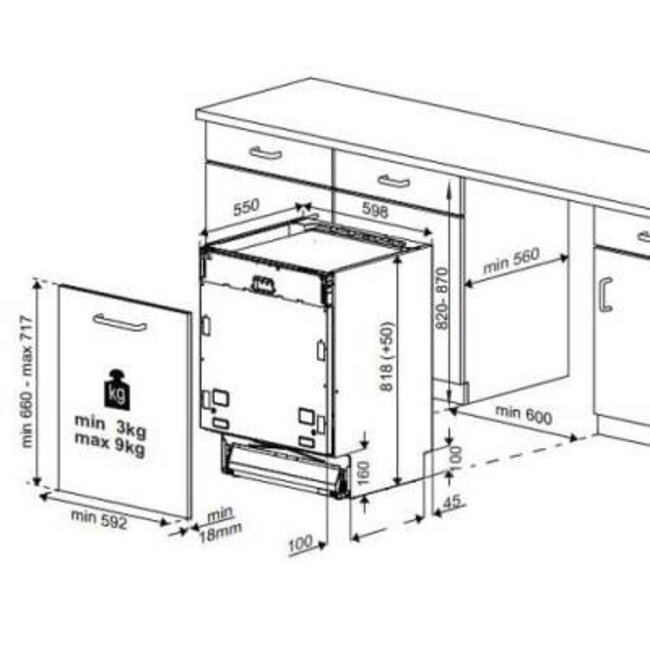 Beko   BDIN16420 | Inbouw vaatwasser | 60 cm