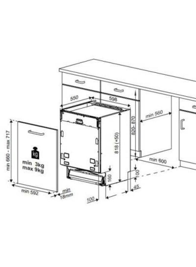 Beko   BDIN16420 | Inbouw vaatwasser | 60 cm