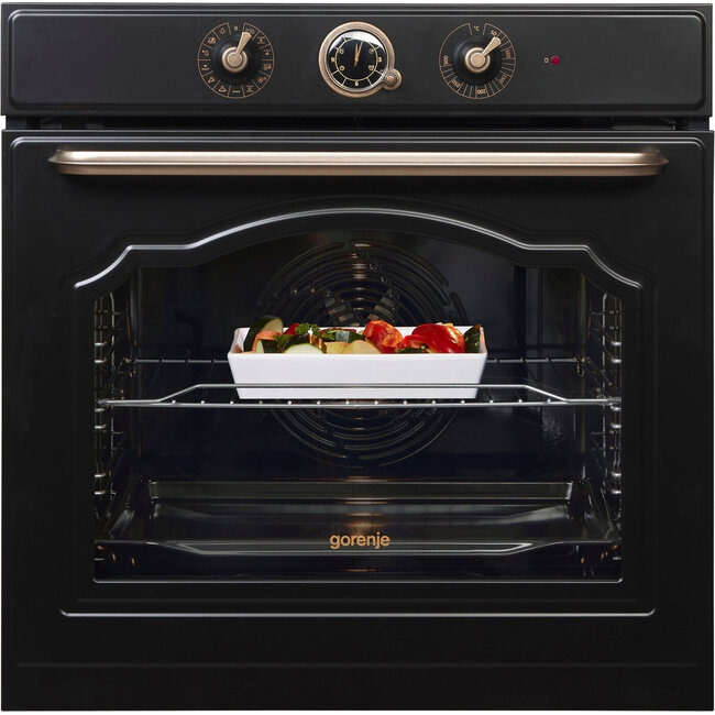 Gorenje BOS67371CLB | Inbouw oven | Retro | Zwart