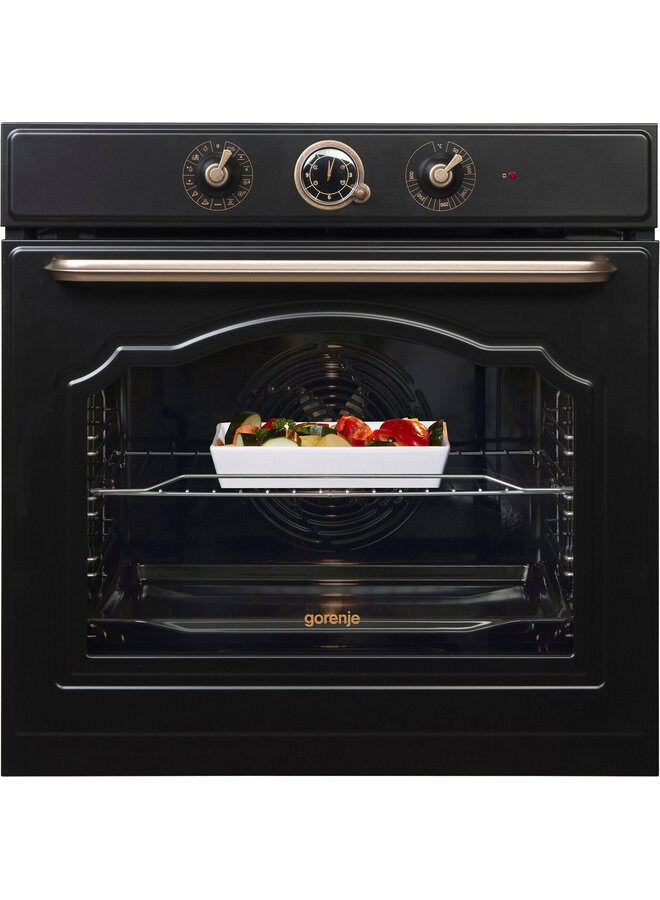 Gorenje BOS67371CLB | Inbouw oven | Retro | Zwart