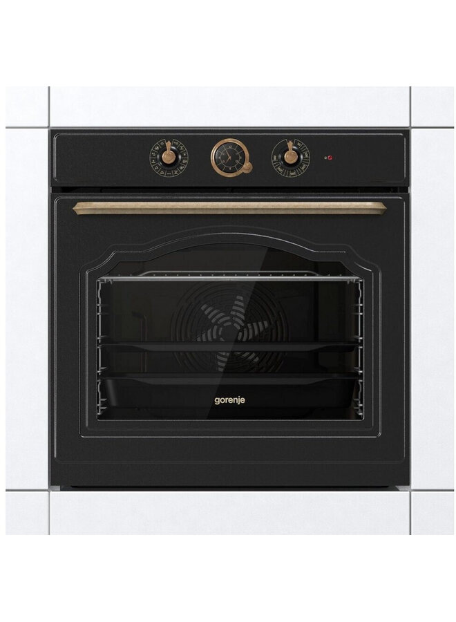 Gorenje BOS67371CLB | Inbouw oven | Retro | Zwart