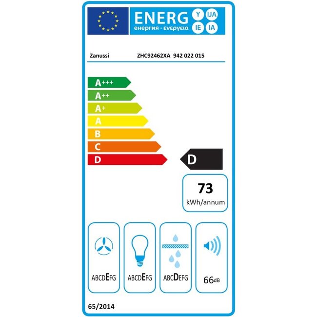 Zanussi ZHC92462XA | Afzuigkap | 90 cm
