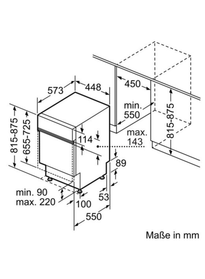 Bosch SPI2HKS42E | Half geintegreerde vaatwasser | 45 cm