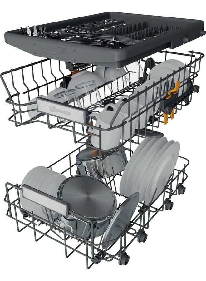 Bauknecht BK6FB10BS7A0X | Vrijstaande vaatwasser | 45 cm | RVS