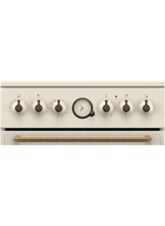 Gorenje GECS5B70CLI keramisch fornuis Beige Retro