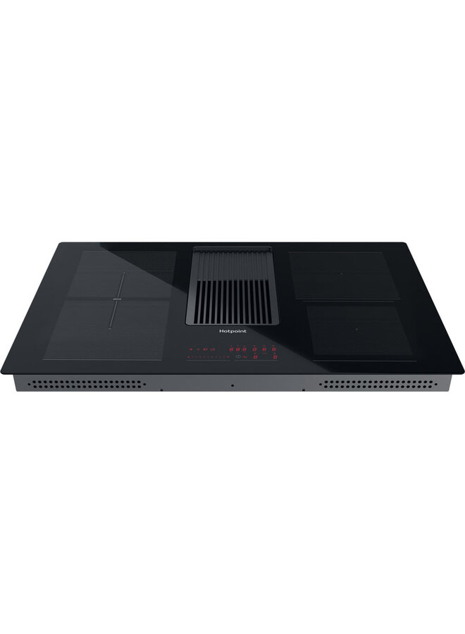 HOTPOINT PVH 92 B K/F KIT | Inductie kookplaat met afzuiging | 83 cm