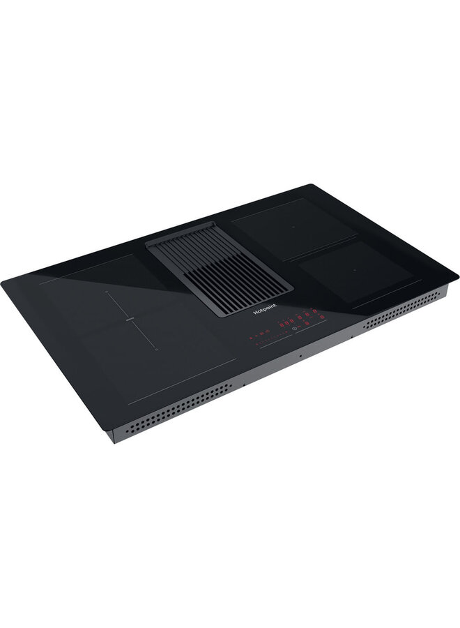 HOTPOINT PVH 92 B K/F KIT | Inductie kookplaat met afzuiging | 83 cm