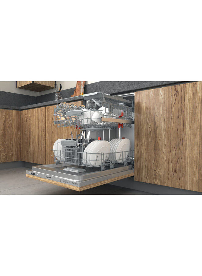 Hotpoint HIC 3C33 CWE | Inbouw vaatwasser | 3D wash | D