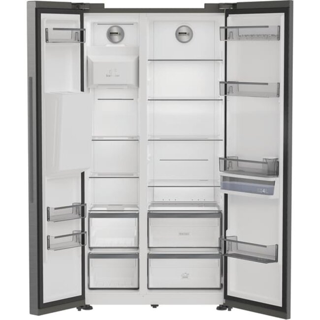 Bauknecht SBS IW D90 Pearl | Amerikaanse koelkast | RVS | D