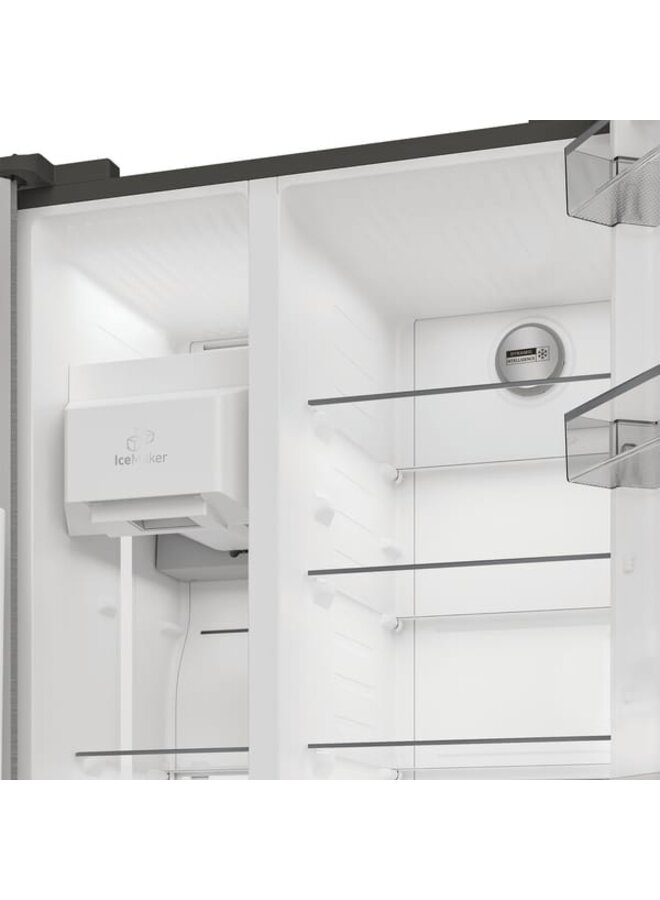 Bauknecht SBS IW D90 Pearl | Amerikaanse koelkast | RVS | D