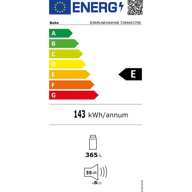 Beko B3RMLNE444HXB | Koelkast | RVS