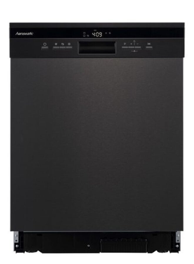 Hanseatic HD6B14B35E | Onderbouw vaatwasser | Zwart