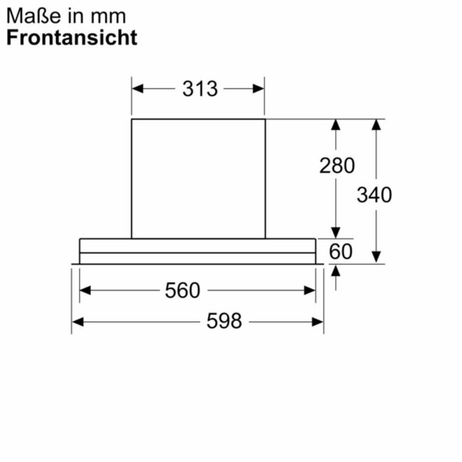 Neff D65XCC2S0 | Vlakscherm afzuigkap | 60 cm | MatZwart