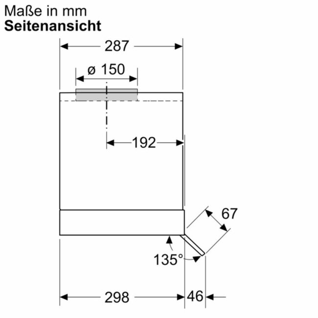 Neff D65XCC2S0 | Vlakscherm afzuigkap | 60 cm | MatZwart