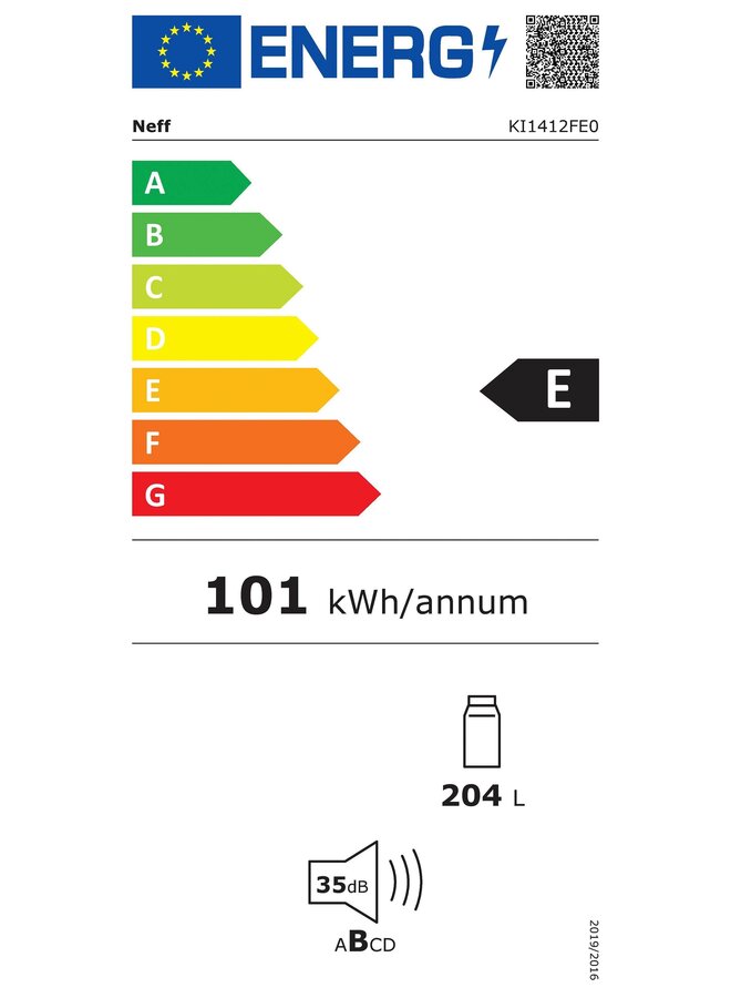Neff KI1412FE0 | Inbouw koelkast | 122 cm | Deur op deur