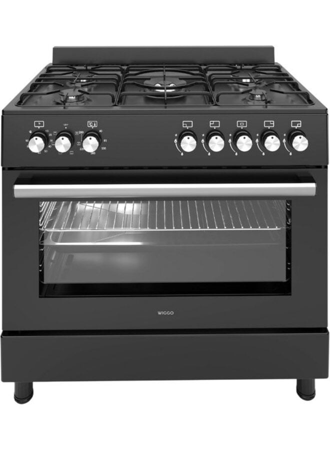 WO-E909B ( BB ) Gasfornuis | 90 cm | Zwart