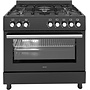Wiggo WO-E909B ( BB ) Gasfornuis | 90 cm | Zwart