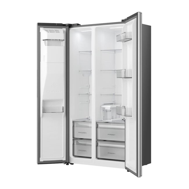 Hisense RS5P528STIE | Amerikaanse koelkast | RVS