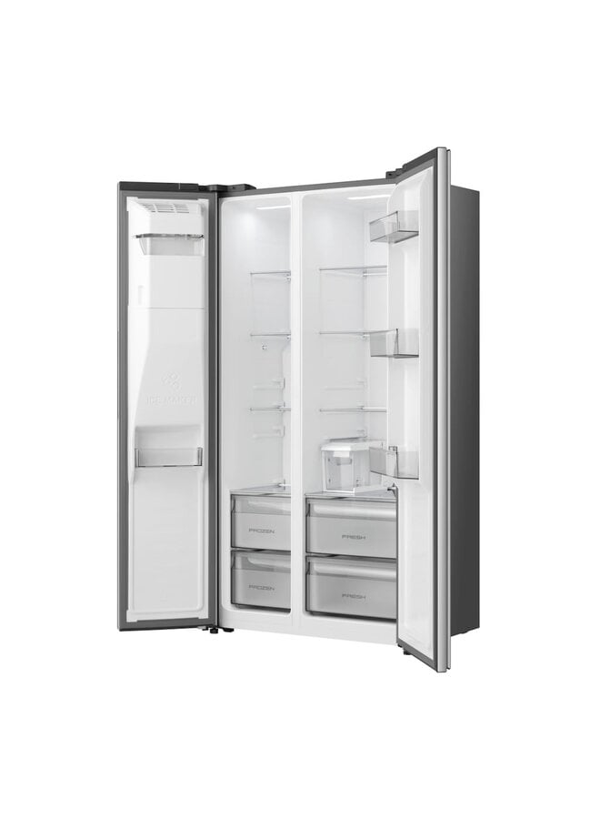 Hisense RS5P528STIE | Amerikaanse koelkast | RVS