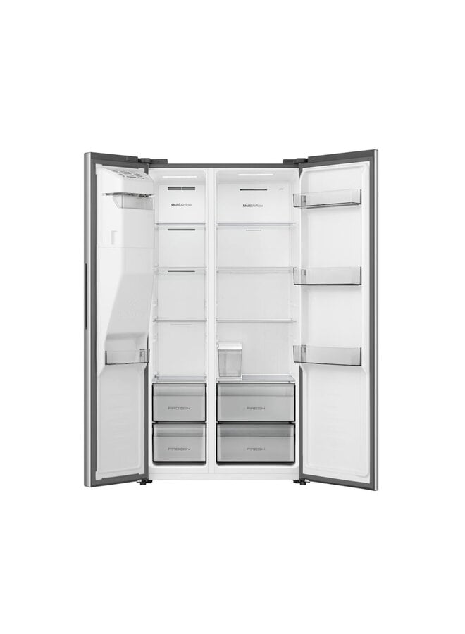 Hisense RS5P528STIE | Amerikaanse koelkast | RVS